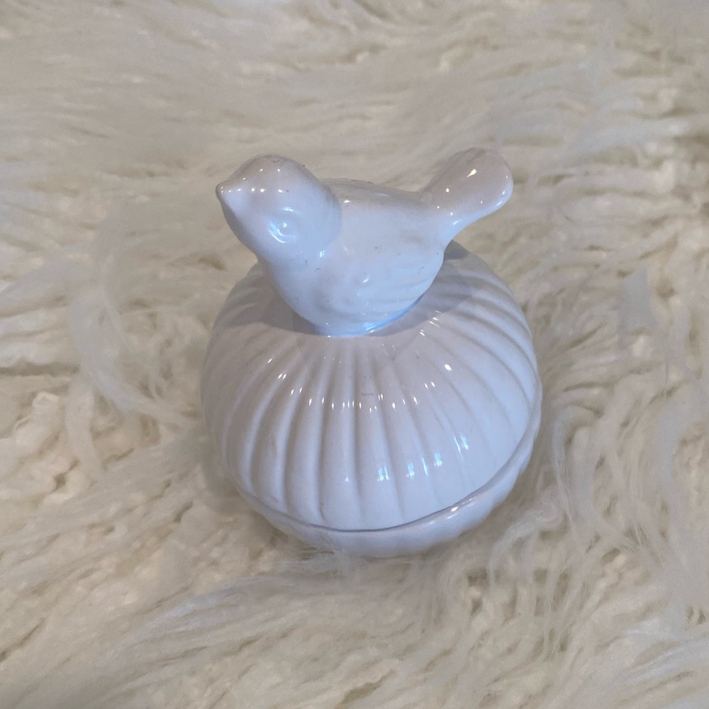 Small White Trinket Box